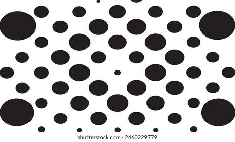 Abstract creative pattern pop art comic style black halftone isolated on white background Vector. Dotted circle vector illustration. Abstract halftone background. Dot spray gradation for your design.