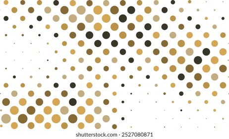 Abstractas patrón creativo pop art estilo cómico de oro medio tono de fondo transparente. Medio tono punteado dorado. Fondo de semitono Abstractas. Gradación de pulverización de puntos dorados para su diseño.