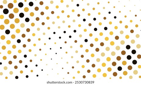 motif créatif Abstrait style pop art comique arrière-plan doré semi-transparent. Demi-ton pointillé doré. Arrière-plan Abstrait tramé. Graduation de pulvérisation à points dorés pour votre conception.