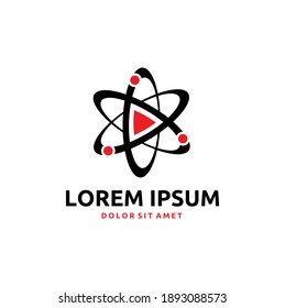 Abstract Creative Play Technology Circular Logo Design