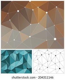 Abstract creative polygon background