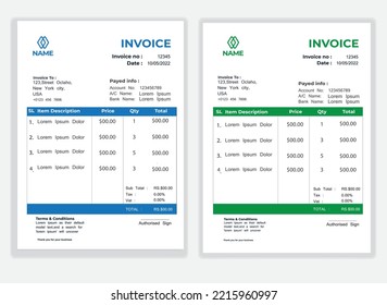 Abstract Creative professional and Editable modern minimal business invoice template,
quotation, list, price list  bill, voucher, receipt, design