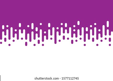 Abstract Creative Purple Rounded Lines Halftone Transition. Vector Background Illustration.