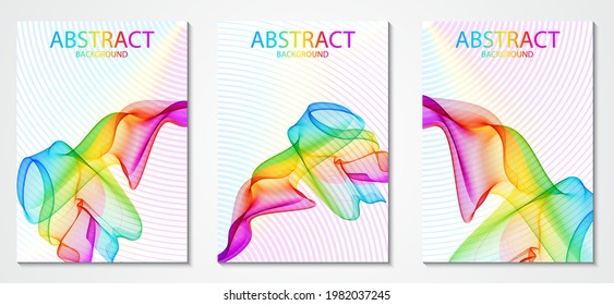 Resumen diseño creativo de la cubierta de color arcoiris - Vector