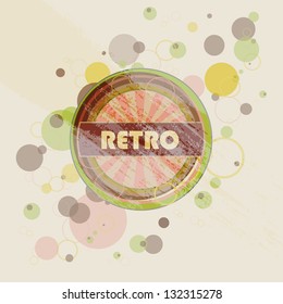 Abstract creative retro  vintage labels background