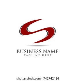 abstract creative S business logo design template