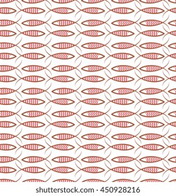 Abstract creative sea fish pattern. Pattern sea fish background. Graphic illustration of menu design, packaging bags, recipes, textiles.