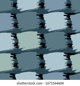 Abstract creative seamless pattern with geometric shapes and artistic background. Modern abstract design for paper, fabrics. Texture multicolored squares