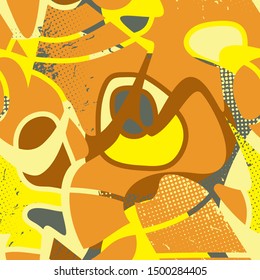 Abstract creative seamless pattern. Grunge spots.