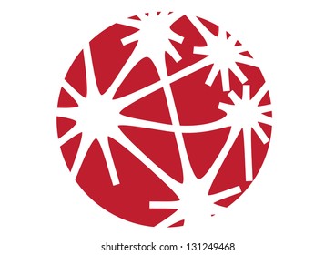 Abstract creative sign illustration