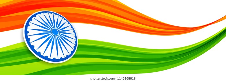 abstract creative style indian flag design