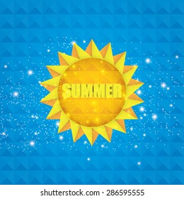 Abstract creative sun design vector illustration 