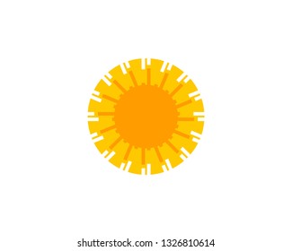 Abstract creative sun logo design