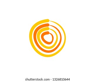 Abstract creative sun logo design