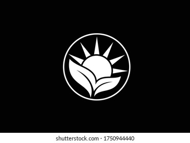 Abstract creative sun logo design, Summer Sun Logo, Sunburst icon sign symbol