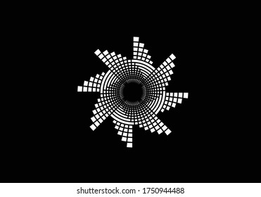Resumen diseño del logotipo del sol creativo, logotipo del sol de verano, símbolo del símbolo del icono de la explosión solar