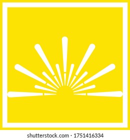 abstract creative sun logo design
