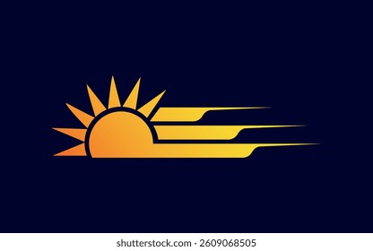 Abstract creative sun logo design Summer Sun Logo Sunburst icon sign symbol shine sun light symbol Pro Vector