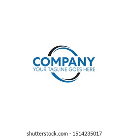 Abstract Creative Swoosh Logo Design
