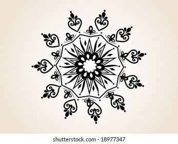 abstraktes kreatives Tattoo, Design