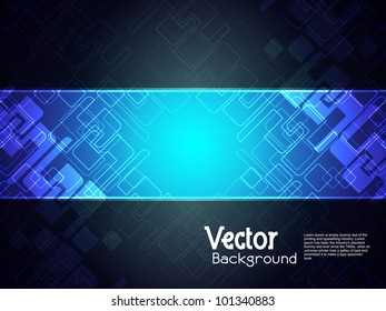  Abstract creative technology background with black banner. vector illustration