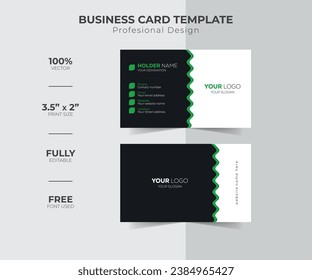 Abstract creative unique business card design for identity stock illustration	