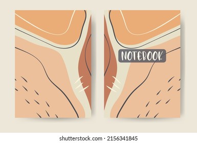 Abstract creative universal artistic template - doodle hand drawn elements