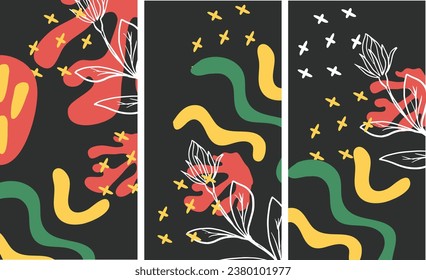Abstract creative universal artistic templates.  poster, business card, invitation, flyer, banner, brochure, email header, post in social networks, advertising, events and page cover.