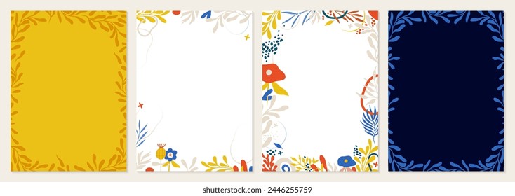 Abstract creative universal artistic templates. Suitable for poster, business card, invitation, flyer, banner, brochure