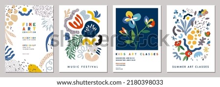 Abstract creative universal artistic templates. Suitable for poster, business card, invitation, flyer, banner, brochure, email header, post in social networks, advertising, events and page cover.
 Foto stock © 