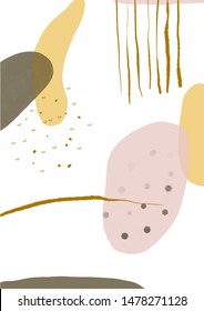 	
Abstract creative universal background. Colorful shapes and textures. Freehand contemporary composition. Impressionism modern art for poster, banner, card, flyers. Hand drawn vector illustration 