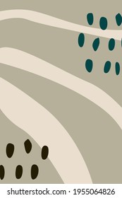 Resumen de fondo universal creativo. Formas coloridas de verde azul. Composición contemporánea a mano libre. Cartel de cartel, tarjeta, volantes, textil Ilustración vectorial
