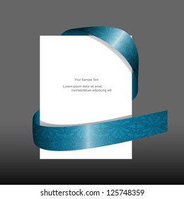 Abstract creative vector rope with pattern