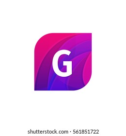 Abstract creative web icon company G sign letter logo vector design