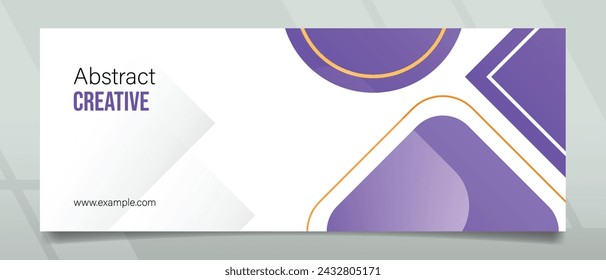 Abstract Creative White Space Banner Design