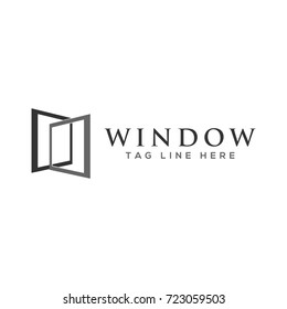 abstract creative window logo template