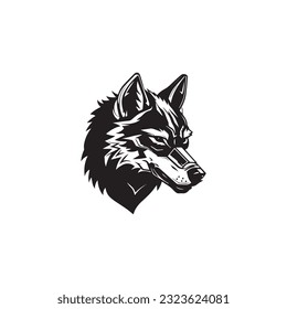 Resumen diseño creativo del logo de la cabeza de lobo