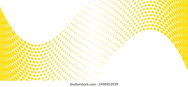 abstract creative yellow big to small repeat flag dot pattern can be used background.