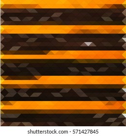 Abstract creative yellow and grey vector illustration, background of geometric triangular mosaics in the style of origami