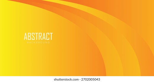 abstract creative yellow orange curve line design for banner, poster, background.