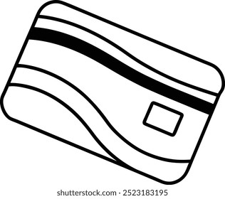 Abstract credit card with a stripe vector for innovative and tech-inspired designs