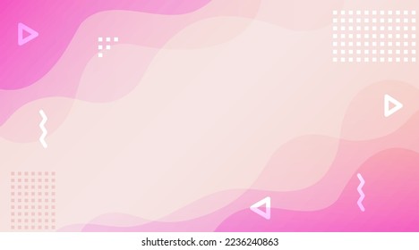 Abstract crema pink liquid banner memphis wallpaper. Bright color fluid backdrop background business card web banner design geometric free form melted gradient billboard ads hipster cyber trendy