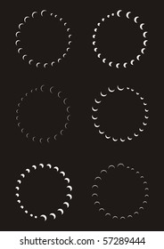 Abstract crescent moon design