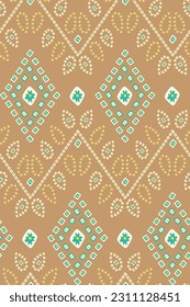 Abstract cretive textile texture linen checkered concept geo art  pattern design for scarf, carpet, curtain, curtain, pillow . home textile vector