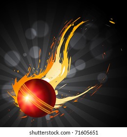 abstract cricket ball artistic background