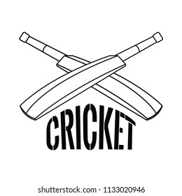 Abstract Cricket Label