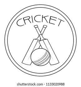 Abstract Cricket Label