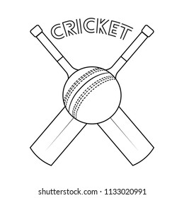 Abstract Cricket Label