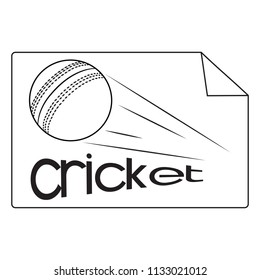 Abstract Cricket Label