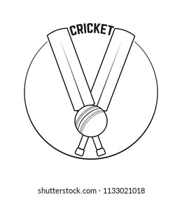 Abstract Cricket Label